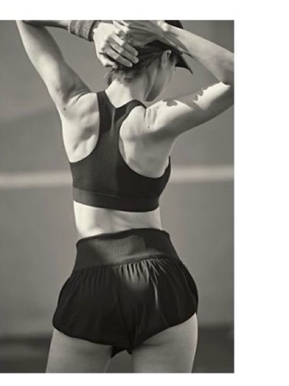 Free People Ribbed Band Navy Women's Shorts - Picture 7 of 7